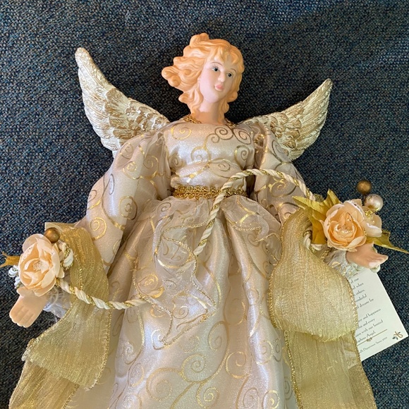 Large 🎄1999 Holiday Collection 16” Christmas Angel Tree Topper Box Collectible - Picture 3 of 12